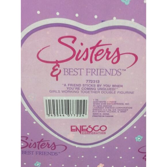 Enesco Sister's 1992 A Friend Sticks By You - Picture 10 of 10